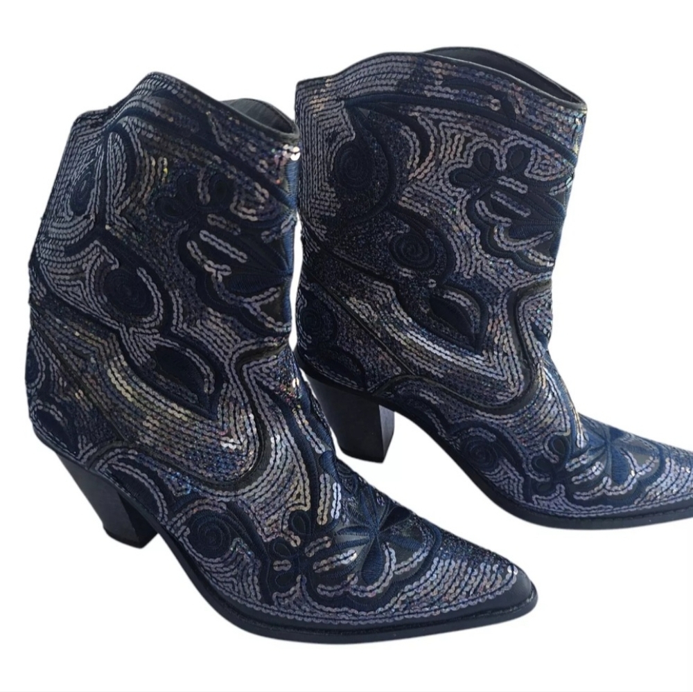 Helen's Heart Sequin Boots